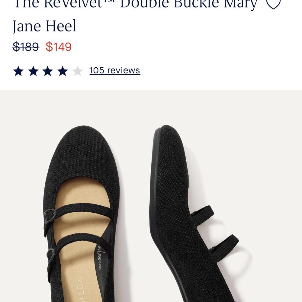 Velvet Black Double Strap Mary Jane Heels